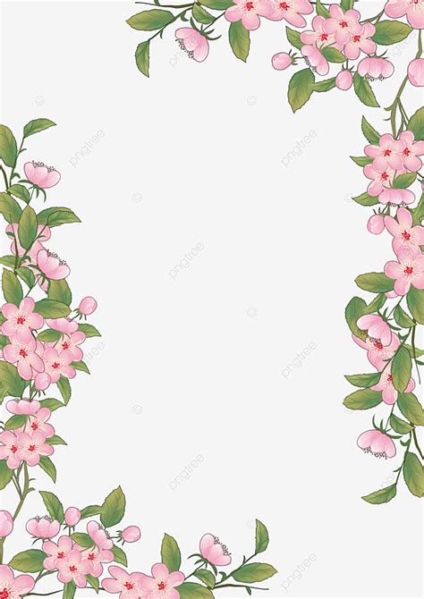 Belle Bordure Fleurie Png Clipart Bordure De Fleurs Fleurs Rose My