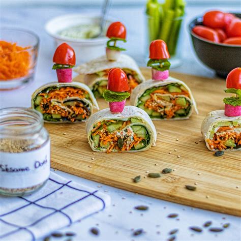 Wrap facile en amuse bouche apéritif Beauty Food vegan