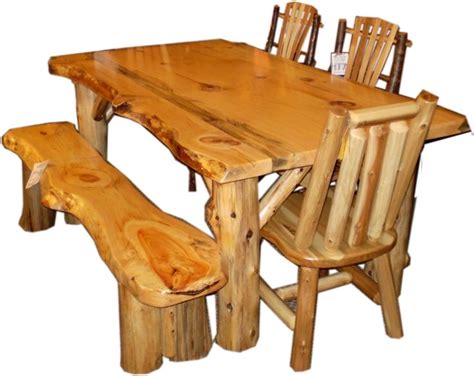 Rustic Log Dining Pine Dining Table Dining Dream Furniture