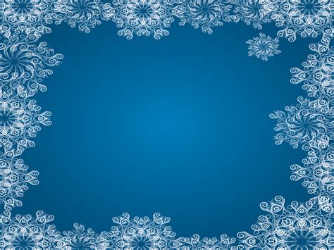 Blue Snowflake Frames Backgrounds Blue Border And Frames Christmas