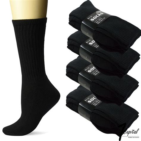Socks New 3 Pairs Mens Black Sport Athletic Crew Socks Cotton Low Cut Size 9 11 10 13 Clothes