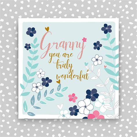 Wonderful Granny Birthday Greetings Card By Molly Mae®