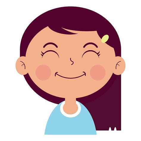 Girl Happy Face Cartoon Cute 14604020 Png
