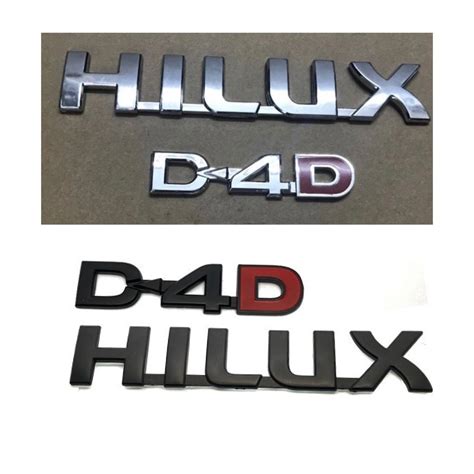 Hilux Black Emblem Hilux Chrome Emblem Hilux D4d Black D4d Chrome
