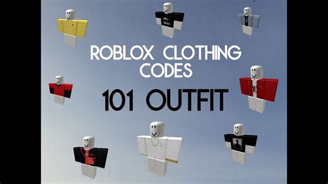 101 Outfit Clothing Codes Roblox Youtube