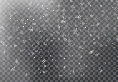 Kommerzielle nutzung gratis erstklassige bilder Fallender Schneevektor lokalisiert auf grauem Hintergrund ...