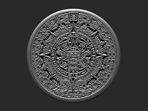 Aztec Calendar 3d Model 3d Printable Obj Stl Ztl