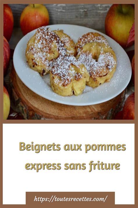 Beignets aux pommes express sans friture Toutes Recettes