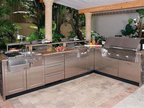Cook outside with a modular outdoor kitchen. Optimizing an Outdoor Kitchen Layout | HGTV