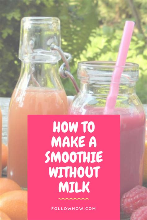 Smoothie Without Milk Recipe Healthy And Delicious Shakes Smoothie
