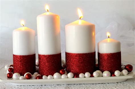 Glitter Candles Easy Diy Christmas Decorations Two Sisters