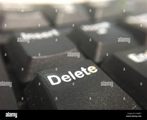 Delete Key Stock Photo Alamy