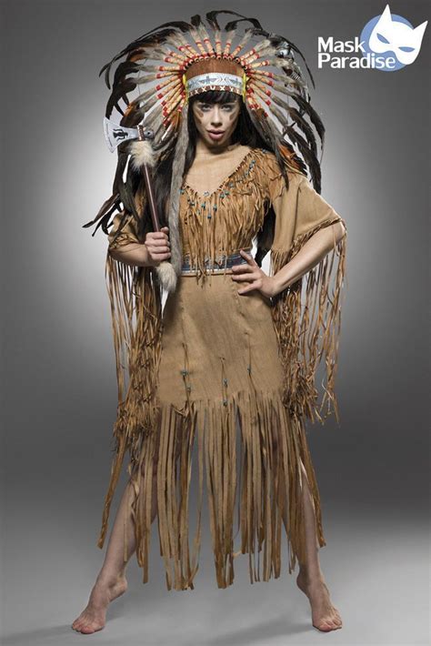 Gemeinsame Auswahl Echo Gebet Indianer Kostüm Fasching Damen Öl