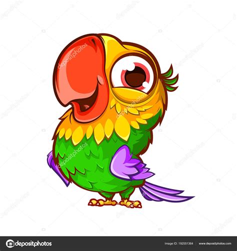 Cute Parrot Cartoon