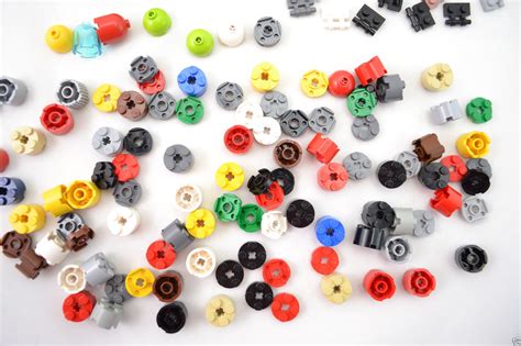 Each of the red oxide, black, burnt sienna, cadmium red and white on your mixing surface or palette. LEGO Mixed Color Modified Brick, Plate, Round 2540, 30236 ...