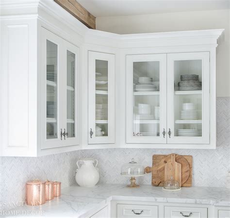 How To Style Glass Kitchen Cabinets Sanctuary Home Decor