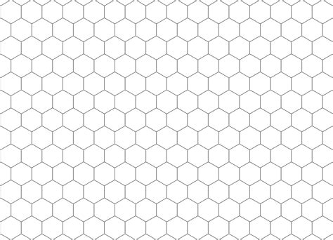 Hex grid printable