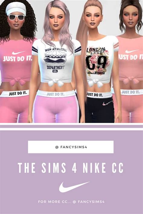 Nike Air T Shirts Collection Tops The Sims 4 Ts4 Cc Short Sleeves