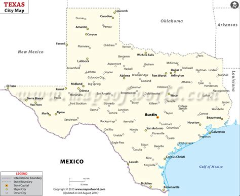 Texas Map With Cities Texas Cities Map