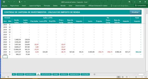 planilha controle bovespa ações fiis e etfs mercado livre free nude