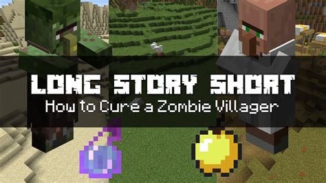 How To Cure A Zombie Villager Minecraft Long Story Short Youtube