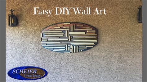 Easy To Make Wall Art Diy Wood Art Youtube