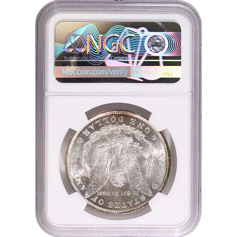Certified Morgan Silver Dollar 1891 O Ms63 Ngc Toning Golden Eagle Coins