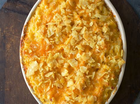 American cheese, butter, crab meat, paprika, green onion, onions and 8 more. Classic Macaroni and Cheese with Potato Chip Crumble ...