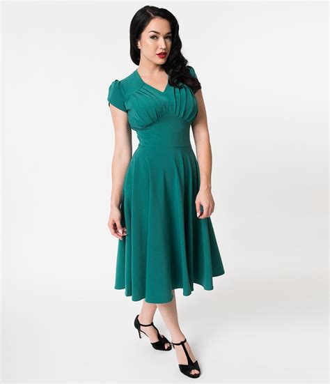 1940s Dresses 40s Dress Swing Dress