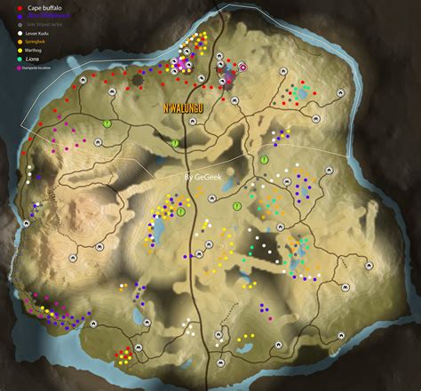 Steam Community Guide Vurhonga Savanna Animal Location Map