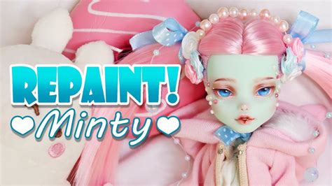 Repaint Minty The Cozy Pajama Party Custom Ooak Doll Youtube