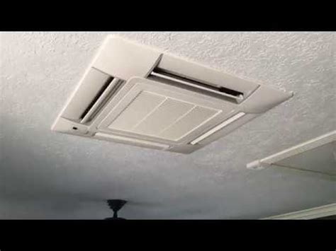 (110v not available) we have all ductless. Daikin Ceiling Cassette Mini Split - YouTube