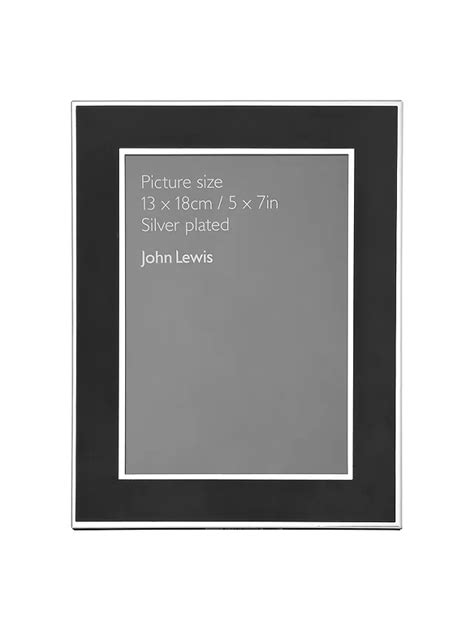 john lewis and partners dart photo frame silver plated 5 x 7 13 x 18cm