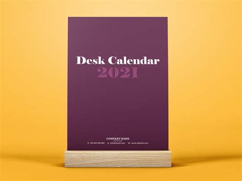 Unique And Trendy Desk Calendar Template 2021 By Nupurakter On Dribbble