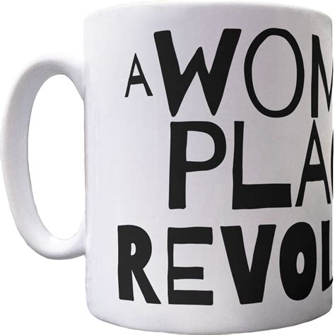 A Womans Place Is In The Revolution Ceramic Mug Redmolotov