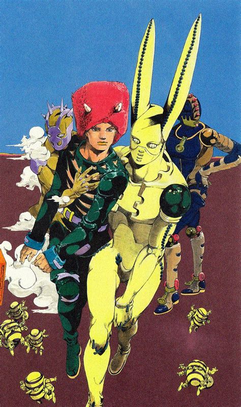 Jojo S Bizarre Adventure Японские иллюстрации Красные арты Эскизы персонажей