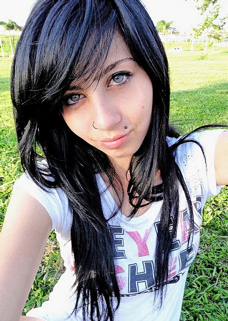 Dying my hair black and blue! emo: Emo Boy with Black Hair and Glasses