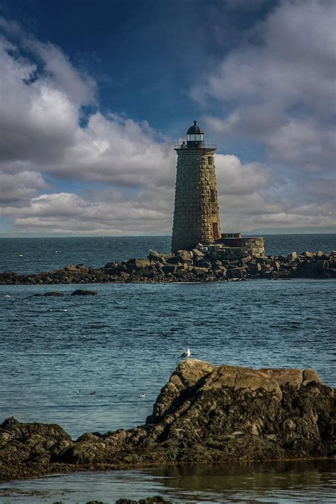 Maine Lighthouse Whaleback Light Photograph By Jeff Folger Pixels