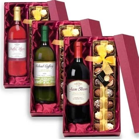 A diabetic or someone with allergies. Personalised Wine and Chocolate Gift Set - The ...