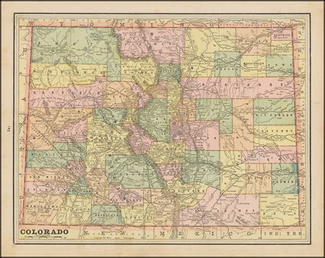 Colorado Barry Lawrence Ruderman Antique Maps Inc
