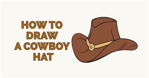 How To Draw A Cowboy Hat Really Easy Drawing Tutorial Drawing