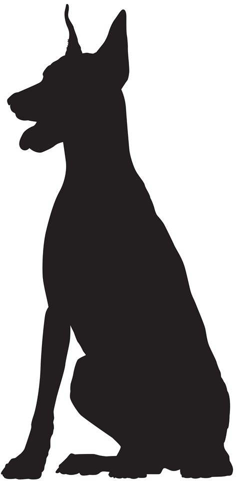 New free coloring pages browse, print & color our latest. Dog breed Black and white Snout - Doberman Silhouette PNG ...