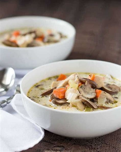 Creamy Chicken And Mushroom Soup The Blond Cook