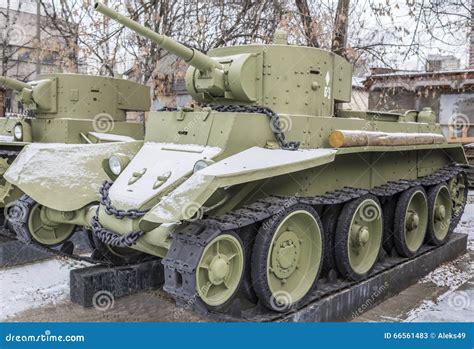 Soviet Light Tank Bt 7 Year Of Release 1935 Editorial Stock Photo