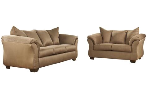 Buy Ashley Darcy Sofa And Loveseat Set 2 Pcs In Mocha Fabric Online