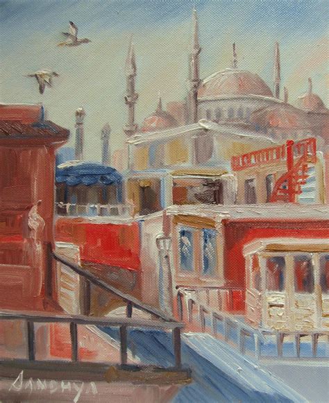 Mosque Paint Painting Oil Painting Art