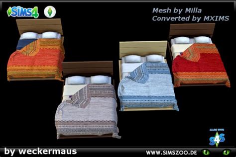 Blackys Sims 4 Zoo Daybed Double Bed By Weckermaus Sims 4 Downloads