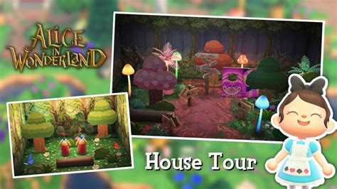 Disneys Alice In Wonderland House Tour Acnh Youtube