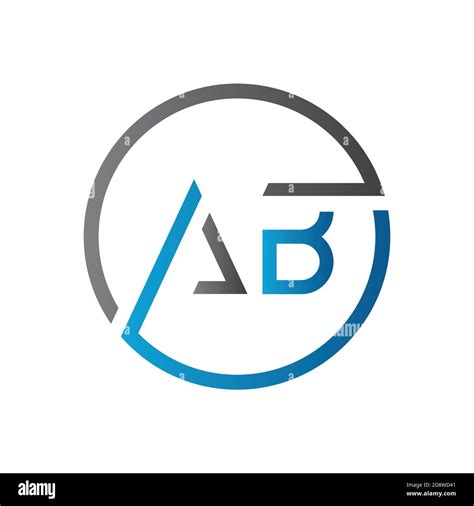 Initial Ab Letter Logo Design Vector Template Creative Letter Ab Logo