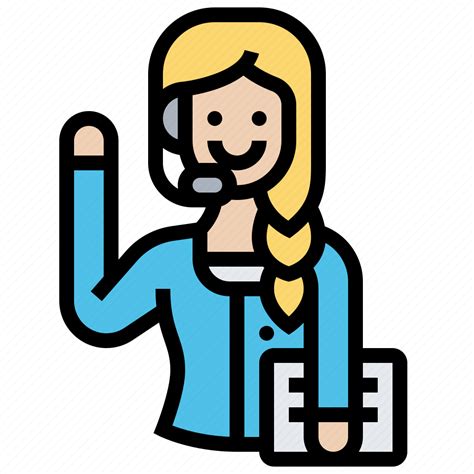 Assistant Call Center Consultant Receptionist Icon Download On